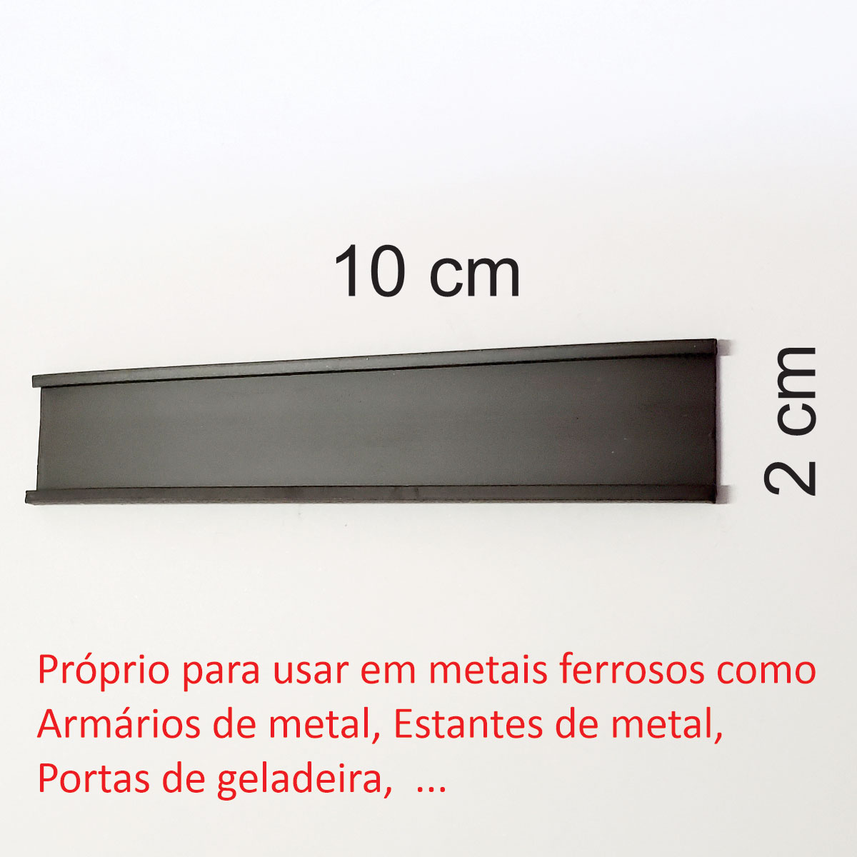Porta Etiqueta Magnética 2x10cm